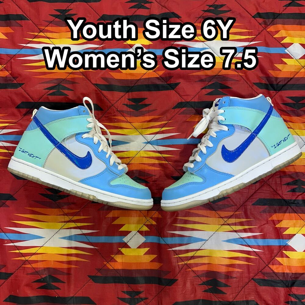Nike Dunk High I Got Next (GS) Blue Sneakers DV2206-400 Youth Sz 6Y Women's 7.5